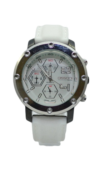 Γυναικείο ρολόϊ με λουράκι σιλικόνης K81214 SILVER